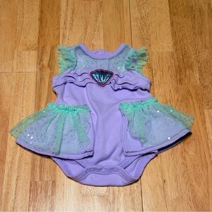 Disney Store Disney Baby The Little Mermaid Onesie Bodysuit, size 3-6 months